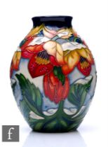 Rachel Bishop - Moorcroft Pottery - A small vase of ovoid form, shape 3/5, decorated in the