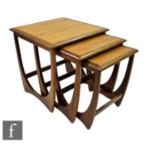 Victor B. Wilkins - G-Plan Furniture - A nest of three teak model 8041 occasional tables, with