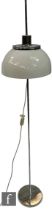 Harvey Guzzini - A 1970s 'Faro' floor lamp, Art. 2248, the round chromed iron base extending to a