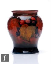 William Moorcroft - A small Moorcroft Pottery vase circa 1930s, of shouldered ovoid form with