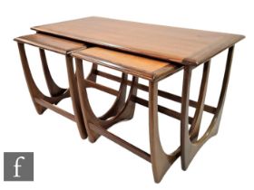 Victor B Wilkins - G-Plan Furniture - A nest of three teak model 8041 occasional tables, largest