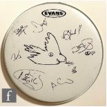 Stone Foundation (band) - Illustrated drum skin, diameter 317mm, unframed. Stone Foundation are a