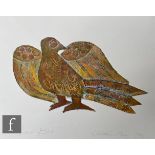 Christine Tacq BA (fine artist and author) - Collagraph print, 290mm x 200mm, framed and glazed,