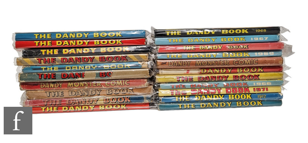 Twenty one The Dandy Book annuals comprising 1951, 1952, 1953, 1954, 1955, 1956, 1958, 1959, 1960,