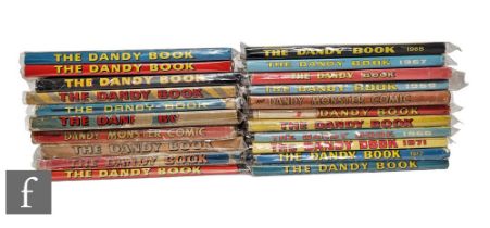 Twenty one The Dandy Book annuals comprising 1951, 1952, 1953, 1954, 1955, 1956, 1958, 1959, 1960,