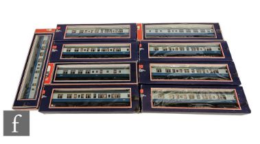 A collection of O gauge Lima coaches, mostly BR Mk1 in blue and grey, boxed. (6)