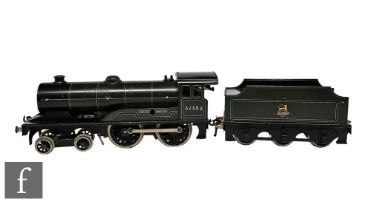 An O gauge Bassett-Lowke 4-4-0 BR green 'Prince Charles' clockwork locomotive, in a Bassett-Lowke