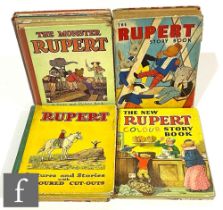 A collection of assorted Rupert Books, Rupert Little Bear More Stories, Rupert Pictures and
