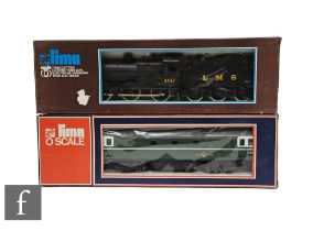 Two O gauge Lima locomotives, 6533 0-6-0 LMS black 4547 and 6576 Class 33 BR green D6506, boxed. (2)