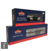 Two OO gauge Bachmann DCC Ready BR locomotives, 31-981 2-6-2T black Standard Class 4MT 82021 and