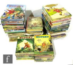 A collection of assorted Rupert annuals, 1937-1939, 1946-1949, 1951-1954, 1956-1963, 1965, 1966,