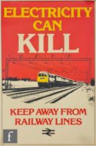 Six 20th Century and later British Railway posters, to include various advertising messages and