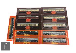 Eleven OO gauge Hornby passenger coaches, BR Mk1 and BR Intercity Mk3, all boxed. (11)
