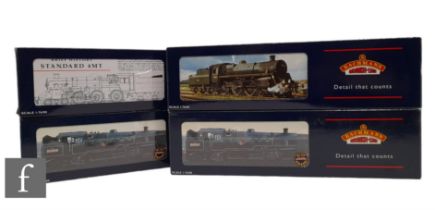 Four OO gauge Bachmann 2-6-4T BR Standard Class 4MT locomotives, 32-350 80061, 31-105A 75075, 32-351