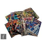A collection of mostly silver age comics, to include Marvel Captain America, DC Batman and