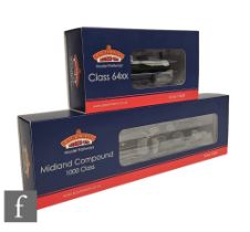 Two OO gauge Bachmann DCC Ready BR locomotives, 31-933 4-4-0 black Midland Compound 1000 Class 41157