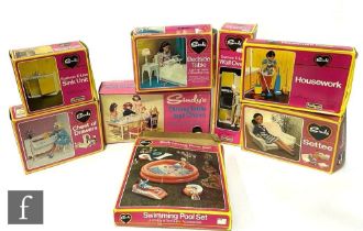 A collection of assorted 1970s Pedigree Sindy furniture and accessories, comprising Swimming Pool