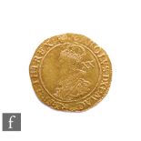 Charles I (1625-1649) - A Unite, tower mint under the king third bust, with XX, D:G:MACBRI:FRETHIR.