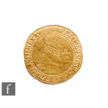 James I (1603-1625) - A Unite, 1604-1619, fourth bust, second coinage crowned bust holding orb and