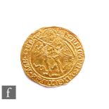 Henry VIII (1509-1547) - An Angel, 1509-1526, first coinage, St. Michael slaying the dragon,