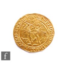 Henry VIII (1509-1547) - An Angel, 1509-1526, first coinage, St. Michael slaying the dragon,