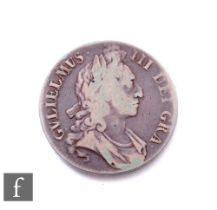 William III (1689-1702) - A crown, 1695, Octavo to edge, first laureate draped bust facing right,