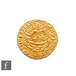 Edward III (1327-1377) - A Half-Noble, pre-treaty period (1351-1361), fourth coinage, King