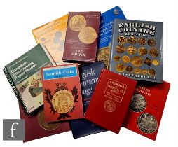 Nine books to include English Coinage 600-1900 by C H V Sutherland, Scottish Coins by Donald