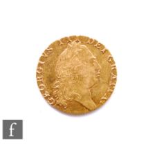 George III (1760-1820) - A Guinea, 1793, fifth issue, reverse crowned spade shield, 8.4g, S3729.