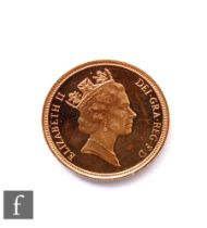 Elizabeth II - A sovereign, 1988.