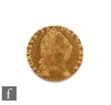 George III (1760-1820) - A Guinea, 1793, fifth issue, reverse crowned spade shield, 8.4g, S3729.
