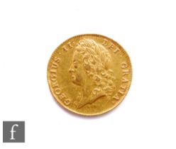 George II (1727-1760) - A Guinea, 1739, fourth laureate head right, reverse crowned garnished