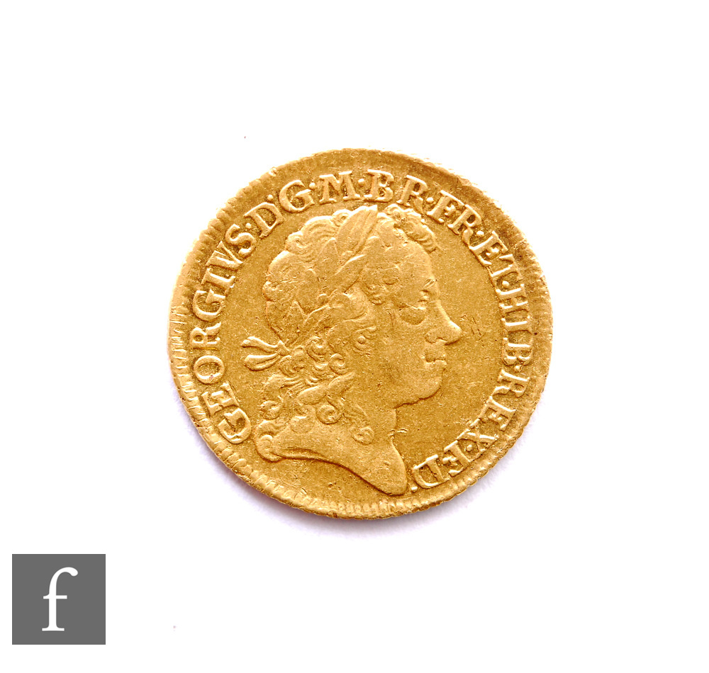 George I (1714-1727) - A Guinea, 1722, fourth laureate head facing right, reverse with crowned