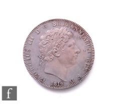 George III (1760 -1820) - A crown, 1819, laureate head facing right date below, George & Dragon