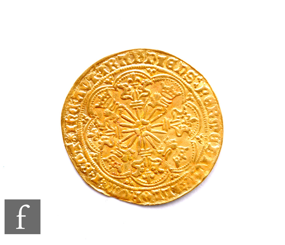 Edward IV (1461-1483) - A Ryal, first reign (1461-1470), light coinage, King standing facing in - Image 2 of 2