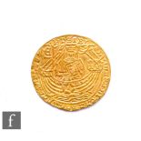 Edward IV (1461-1483) - A Ryal, first reign (1461-1470), light coinage, King standing facing in