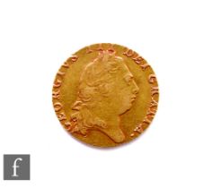 George III (1760-1820) - A Guinea, 1798, fifth issue, reverse crowned spade shield, 8.4g, S3729.