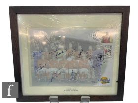 A signed first day cover of ten of the 1966 World Cup Heroes including Bobby Charlton, Nobby Stiles,