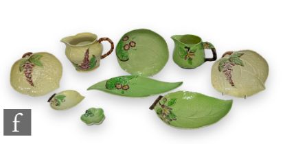 A collection of 1930s to 1950s Carlton Ware embossed wares to include Foxglove, Apple Blossom and