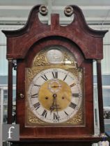 An early 19th Century oak and mahogany crossbanded longcase clock by Owen Birmingham, enclosed by