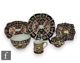 A small collection of 20th Century Royal Crown Derby porcelain to include assorted dishes, small