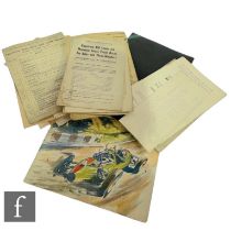 A collection of early to mid 20th Century motorcycle and motoring programmes, booklets and books, to