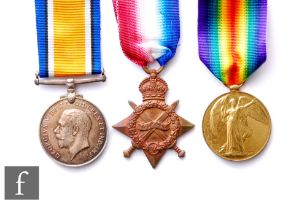 A World War One medal trio to Stk/1040, 2nd Lt Sydney Francis Leleu, King's Shropshire Light