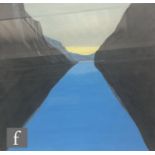 SIGRID NIENSTEDT (GERMAN, BORN 1962) - River landscape, screen print, signed in pencil, artist's
