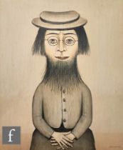 LAURENCE STEPHEN LOWRY, RBA RA (1887-1976) - 'Woman with Beard', photographic reproduction, signed