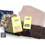 A collection of five Liberty silk scarves, to include the Golden Jubilee of HM Queen Elizabeth II in