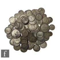 Various George V halfcrowns, florins, sixpences and threepences, various dates and grades, 18oz.