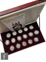 A Royal Marriage Commemorative coin collection, 1981, sixteen silver proof coins with booklets,