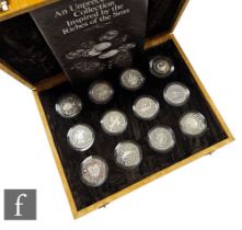 An Elizabeth II Royal Mint set of twelve silver proof coins, 'The World Fisheries Collection',