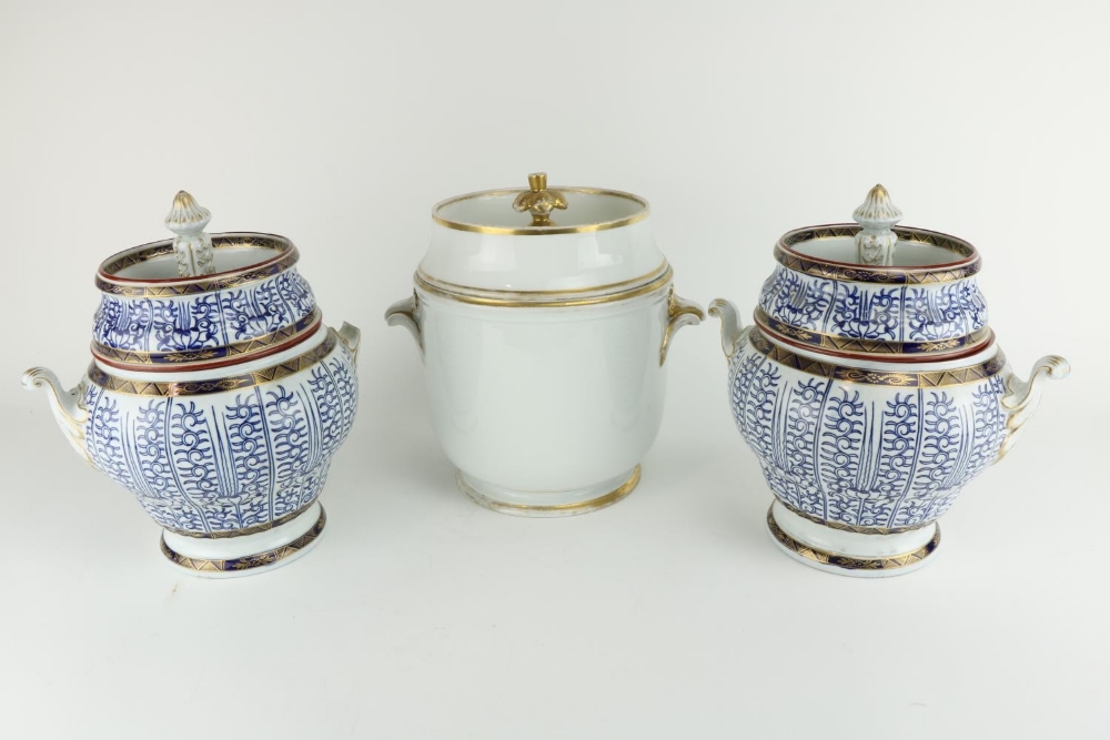 A pair of late 18th Century early/19th Century Ice Coolers and covers, each with scroll handles (one - Image 2 of 23